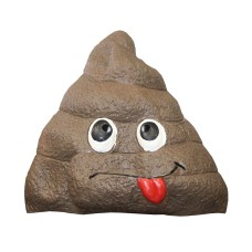 Emoji Giant Poop Fake Doody Head Latex Adult Mask